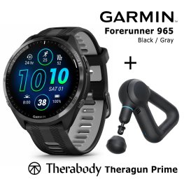 GARMIN Forerunner 965 Black, Gray + Therabody Prime sports watch