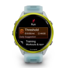 GARMIN Forerunner 570 - 47mm, Amp Yellow Aluminium with Translucent Whitestone/Turquoise Band sports watch