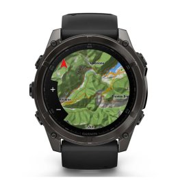 GARMIN Fenix 8 51 mm, AMOLED, Sapphire Carbon + Vented Titanium Bracelet Carbon Gray DLC sports watch