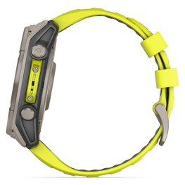 GARMIN Fenix 8 51 mm, Solar, Sapphire Titanium + Chesnut Leather Band sports watch