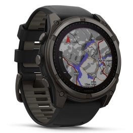 GARMIN Fenix 8 51 mm, Solar, Sapphire Carbon + Garmin HRM 200 Sensor sports watch