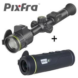 PIXFRA Volans V850 4K LRF Digital Scope + Mile 2 PFI-M215 Thermal Camera digital night vision scope