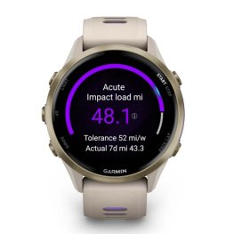GARMIN Forerunner 970, Soft Gold Titanium, French Gray/Translucent Indigo + HRM 600 sports watch