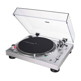 AUDIO TECHNICA AT-LP120XUSB Direct-Drive Fully Manual Turntable, Silver vinyl player