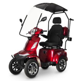 I.M.L. LIFE 4 with a roof, Acid 60V 20Ah 1000W, Red electric motoroller