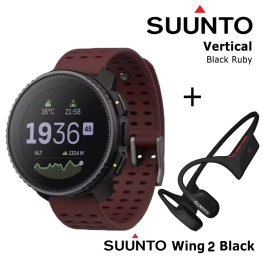 SUUNTO Vertical, Black Ruby + Suunto Wing 2 Black sports watch