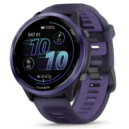 GARMIN Forerunner 570 - 47mm, Indigo Aluminium with Translucent Imperial Purple/Indigo Band sports watch