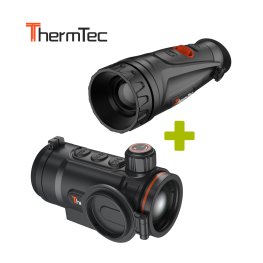 THERMTEC KIT Cyclops 335 SE Thermal Monocular + HUNT 650 Pro Thermal Clip-On thermal camera