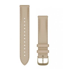 GARMIN Venu 3S Quick Release 18mm, Cream Gold / Light Sand Leather band accessory