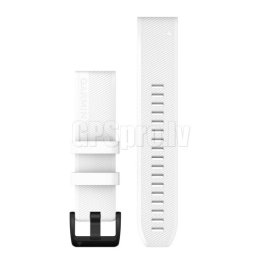 GARMIN QuickFit® 22mm Band White silicone with black stainless steel hardware accessory