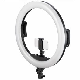 Bresser STR-48B Bi-Color LED Ring Lamp 48W with Dimmer and Support for Camera and Smartphone LED ring lamp