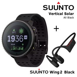 SUUNTO Vertical Solar, All Black + Suunto Wing 2 Black sports watch