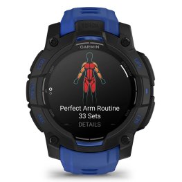 GARMIN Instinct 3 – 45 mm, Supernova Edition, AMOLED, Bolt blue / Black sports watch