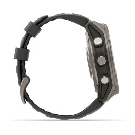 GARMIN fēnix® 8 Pro – 51 mm, AMOLED, Sapphire, Titanium with Graphite/black silicone band sports watch