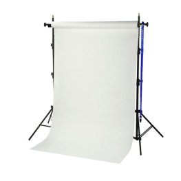 Bresser BR-TP240 Background System + paper roll white 1,35x11m background
