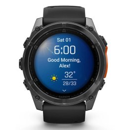 GARMIN Fenix 8 51 mm, AMOLED, Slate Gray + SHOKZ Open Run Black sports watch
