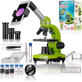 Bresser JUNIOR SEL BIOLUX GREEN + SET 40X-1600X microscope