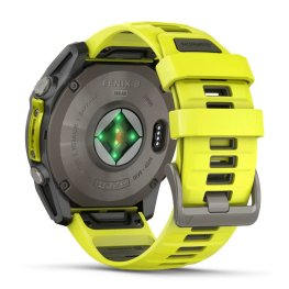 GARMIN Fenix 8 51 mm, Solar, Sapphire Titanium + Chesnut Leather Band sports watch