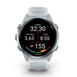 GARMIN Forerunner 570 - 42mm, Cloud Blue Aluminium with Translucent Whitestone/Cloud Blue Band sports watch