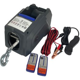 BERGER & SCHRÖTER 12 V Premium car cable winch with radio remote control furniture