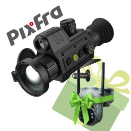 PIXFRA CHIRON C450LRF 384x288 50mm 1x-8x 50Hz Wi-Fi + gift ESKY E50 trail camera thermal imaging scope