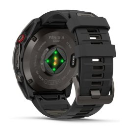 GARMIN fēnix® 8 Pro – 51 mm, AMOLED, Sapphire, Carbon DLC Ti + Titanium Vented Bracet sports watch