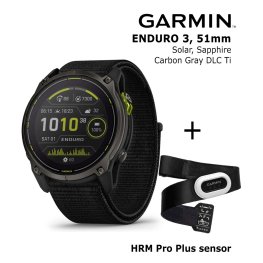 GARMIN Enduro 3 – 51 mm, Solar, Sapphire + HRM Pro Plus Sensor sports watch