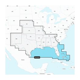 GARMIN U.S. South - Lakes, Rivers and Coastal Marine Charts Garmin Navionics+™ | NSUS006R | micro finshfinder map