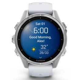 GARMIN Fenix 8 43 mm, AMOLED, Silver + HRM 200 Sensor sports watch