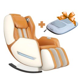 Harmõ Q1 Massage chair, White / Orange + gift massage chair