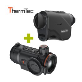 THERMTEC KIT Cyclone 325 Thermal Monocular + HUNT 335 Pro Thermal Clip-On thermal camera