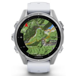 GARMIN Fenix 8 43 mm, AMOLED, Silver + HRM 200 Sensor sports watch