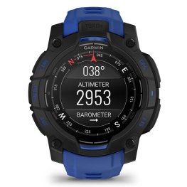 GARMIN Instinct 3 – 45 mm, Supernova Edition, AMOLED, Bolt blue / Black sports watch