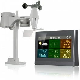 Bresser 5-in-1 Comfort Weather Center with Colour Display grey weather station