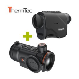 THERMTEC KIT Cyclone 315 Thermal Monocular + HUNT 650 Pro Thermal Clip-On thermal camera