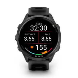 GARMIN Forerunner 570 - 47mm, Slate Gray Aluminium with Translucent Black/ Black Band sports watch