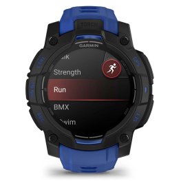 GARMIN Instinct 3 – 45 mm, Supernova Edition, AMOLED, Bolt blue / Black sports watch