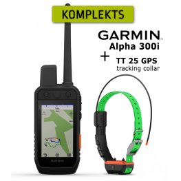 GARMIN Alpha 300i inReach® handheld + TT 25 Collar, Advanced GPS Tracking and Training Electric collar with remote control