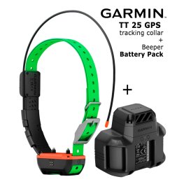 GARMIN Alpha TT 25 GPS Dog Tracking Collar + Beeper Battery Pack electric collar