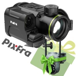 PIXFRA TAURUS PFI-T650LRF 640×512 50mm 1x-8x 50Hz Wi-Fi + gift ESKy E50 trail camera thermal imaging clip-on