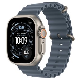 APPLE Watch Ultra 3 GPS + Cellular 49mm Natural Titanium Case with Anchor Blue Ocean Band sports watch