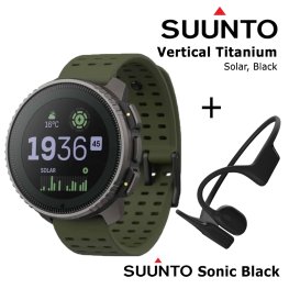 SUUNTO Vertical, Titanium Solar Forest + Suunto Sonic Black sports watch