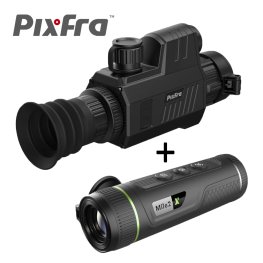 PIXFRA CHIRON C635LRF thermal scope + Mile 2 PFI-M215 thermal camera thermal imaging scope