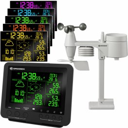 Bresser 5-in-1 Professional Weather Center with 256 Colour Display black weather station